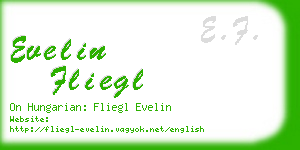 evelin fliegl business card